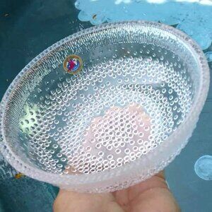 MCM Hofbauer Collection Eche Bleikristall Small Crystal Glass Bubble Bowl